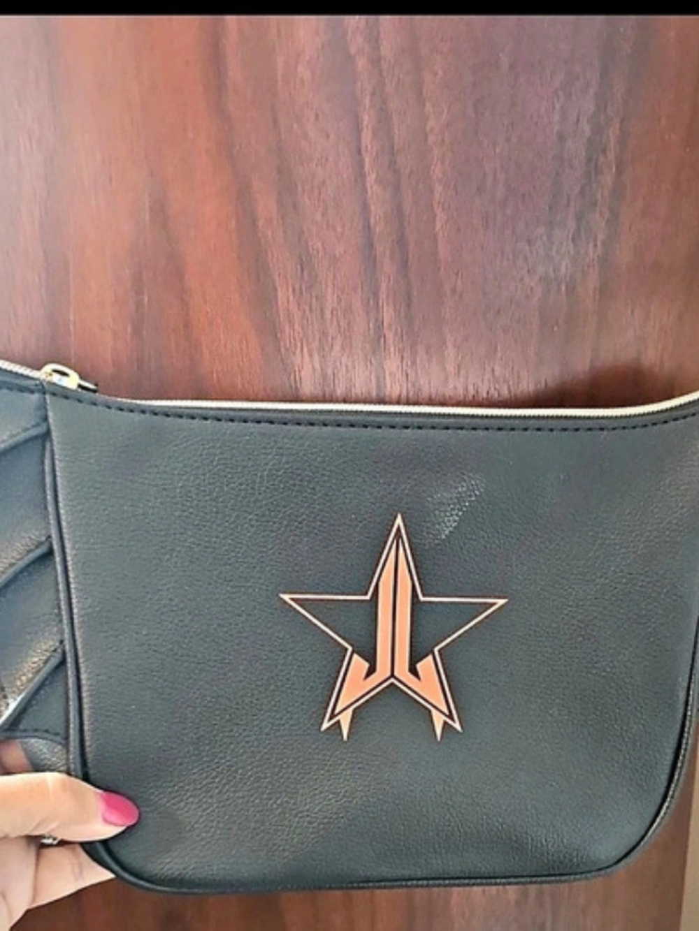Jeffree Star Cosmetics Halloween Mystery Box Bat Wing Makeup Bag in Black